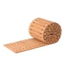 Wooden Garden Pathway, 24 ft L x 17 in W, Non-Slip Straight Garden Walkway, Roll Out Cedar Outdoor Walkway Path with Wire Rope C