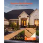 Wooden Garden Pathway, 8 ft L x 17 in W, Non-Slip Straight Garden Walkway, Roll Out Cedar Outdoor Walkway Path with Wire Rope Co
