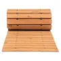 Wooden Garden Pathway, 12 ft L x 22 in W, Non-Slip Straight Garden Walkway, Roll Out Cedar Outdoor Walkway Path with Wire Rope C