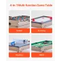 4-in-1 Combo Game Table Set, 32" Air Hockey Table, Multi Combination Table with Pool Billiard, Hockey, Foosball, Ping Pong, Push