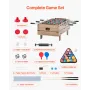 4-in-1 Combo Game Table Set, 32" Air Hockey Table, Multi Combination Table with Pool Billiard, Hockey, Foosball, Ping Pong, Push