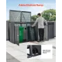 Skrald Opbevaring Skur til 4 skraldecontainer