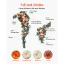 Kunstige bryllupsbueblomstersæt orange med 2 stk. 