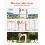 Artificial Wedding Arch Flowers Kit, Orange Wedding Arch Flowers with Drapes Kit (Pack of 5) - 2 Pcs Floral Arrangement, 3 Pcs S