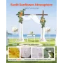 Artificial Wedding Arch Flowers Kit, Yellow Wedding Arch Flowers with Drapes Kit (Pack of 3) - 2 Pcs Floral Arrangement, 1 Pcs S
