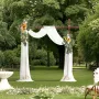 Kunstige bryllupsbueblomstersæt gul med 2 stk. 