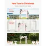 Artificial Wedding Arch Flowers Kit, Pink Wedding Arch Flowers with Drapes Kit (Pack of 5) - 2 Pcs Floral Arrangement, 3 Pcs She