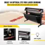 Vinyl Cutter, 1350mm Vinyl Plotter, LED Screen Plotter Cutter, Semi-Automatical Built-in Optical Eye, Compatible with SignCut So