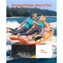 Towable Tubes for Boating, 1-2 Riders Inflatable Towable Tube for Boat to Pull, 340lbs Capacity Boat Tubes and Towables for Wate