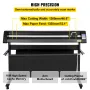 Vinyl Cutter, 1350mm Vinyl Plotter, LED Screen Plotter Cutter, Semi-Automatical Built-in Optical Eye, Compatible with SignCut So