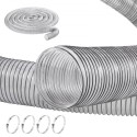 4 '' x 50 'støvopsamlingsslange fortykket PVC fleksibel klar slange