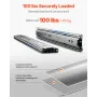 Drawer Slides, 18 inch, 10 Pairs Full Extension Ball Bearing Cabinet Rails, 100 LB Load Capacity Heavy Duty Side Mount Dresser D