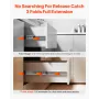 Drawer Slides, 20 inch, 10 Pairs Full Extension Ball Bearing Cabinet Rails, 100 LB Load Capacity Heavy Duty Side Mount Dresser D