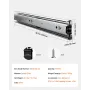 Skuffe Skab Slides Side Mount 20 tommer 10 par 100 lb Lastning