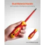 Insulated Screwdriver Set, 11-Piece Professional Electrical Screwdriver Set, 1000V Insulated Electrician Tool Set, with Magnetic
