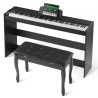 88 Key Fully Weighted Digital Piano Dual Keyboard Mode Cabinet Bracket Bench