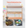 Mud Kitchen for Kids, Wooden Toy Play Kitchen Set with Accessories, Outdoor Grocery Store Playset, Pretend Play Outdoor Kitchen 