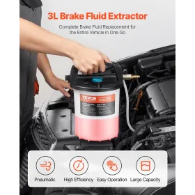 3L bremsevæskekstraktorbremsesnedningskit med 13 slangestik