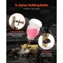 Brake Bleeder Kit, 3L Brake Fluid Extractor with 1L Siphon Refilling Bottle & 13 Hose Connectors, Complete Brake Fluid Bleeder K