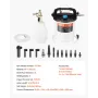 Brake Bleeder Kit, 3L Brake Fluid Extractor with 1L Siphon Refilling Bottle & 13 Hose Connectors, Complete Brake Fluid Bleeder K