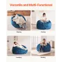 Bean Bag Chair, Round BeanBag Chair with Removable & Washable Cover for Adult, Dutch Velvet & High-Density Foam Filling Adult Be