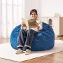 Bean Bag Chair, Round BeanBag Chair with Removable & Washable Cover for Adult, Dutch Velvet & High-Density Foam Filling Adult Be