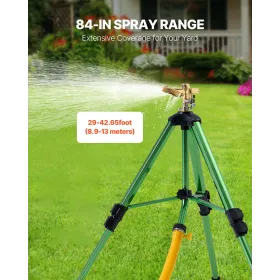 Tripod Sprinkler 2 Packs Heavy Duty Lawn Sprinklers with G3/4" Connector