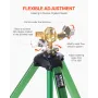 Impact Sprinkler on Tripod Base, 2 Packs, Heavy Duty Tripod Sprinklers with Brass Head & G3/4" Connector, 360 Degree Large Area 