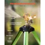 Tripod Sprinkler 2-pak kraftige plænesprinklere med G3/4" stik