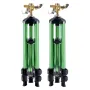 Impact Sprinkler on Tripod Base, 2 Packs, Heavy Duty Tripod Sprinklers with Brass Head & G3/4" Connector, 360 Degree Large Area 