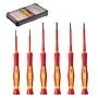 Insulated Screwdriver Set, 6-Piece Professional Electrical Screwdriver Set, 1000V Insulated Electrician Tool Set, with Magnetic 