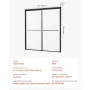 Badekarsbruserdør 50-60 tommer B x 60 tommer H Semi-rammeløs