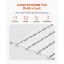 Slat Wall Paneling, 8 x 4 ft, PVC Garage Slatwall with Accessories, White Slat Wall Easy-to-Install Adjustable Slatwall Panel wi