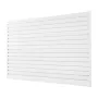 8 x 4 ft Slat vægpanel PVC White Garage Slatwall med tilbehør
