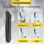 Hydraulic Hose 50 Feet Rubber Hydraulic Hoses with 2 High-Tensile Steel Wire Braid, Inner Diameter 1/2 Inch, 5000 PSI Max, Bulk 