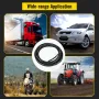 Hydraulic Hose 50 Feet Rubber Hydraulic Hoses with 2 High-Tensile Steel Wire Braid, Inner Diameter 1/2 Inch, 5000 PSI Max, Bulk 
