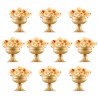 10stk 16 cm/6,3â €  Bryllupsvase Metal Guldblomsterstativ til bord