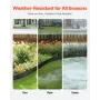 Metal Landscape Edging, 8 Packs 72 in Rust-Resistant Aluminum Alloy Landscape Edging, Bendable Garden Edging Border, Heavy Duty 