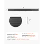 Metal Landscape Edging, 8 Packs 72 in Rust-Resistant Aluminum Alloy Landscape Edging, Bendable Garden Edging Border, Heavy Duty 
