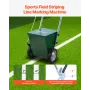Dry Line Marker, 2-Wheel, 2 or 4 in Lines, Field Dry Line Chalker, Adjustable Line Marker, with Rubber Adjustment Handle, 25 lbs