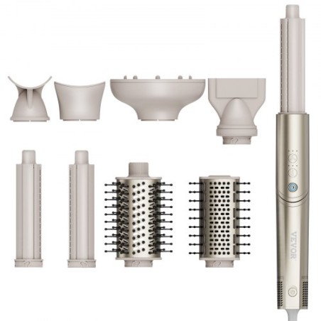 8 I 1 Curling Iron Set 1,25-tommer keramisk hår Curling Wand Alle hårtyper