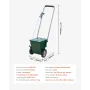 Dry Line Marker, 2-Wheel, 2 or 4 in Lines, Field Dry Line Chalker, Adjustable Line Marker, with Rubber Adjustment Handle, 25 lbs