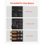 4 x 4 ft Slat vægpanel PVC Black Garage Slatwall med modulær