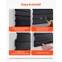 Slat Wall Paneling, 4 x 4 ft, PVC Garage Slatwall with Modular Design, Black Slat Wall Easy-to-Install Adjustable Slatwall Panel