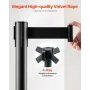 4 pcs Stanchion Post med 4 udtrækkelige bælter og sandinjektion