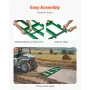 Drag Harrow, 6 ft Heavy Duty Tow Behind Drag Harrow with Adjustable Bars & 72 in Chain, Driveway Grader Landscape Rake for ATV, 