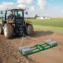Drag Harrow, 6 ft Heavy Duty Tow Behind Drag Harrow with Adjustable Bars & 72 in Chain, Driveway Grader Landscape Rake for ATV, 