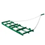 Drag Harrow, 6 ft Heavy Duty Tow Behind Drag Harrow with Adjustable Bars & 72 in Chain, Driveway Grader Landscape Rake for ATV, 