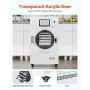 Vacuum Freeze Dryer Machine, 8.8-13.2 LBS/Batch Food Freeze Drying Machine with 4-Layer Trays, Vacuum Pump, Adjustable Timer and