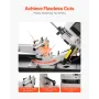 Metal Horizontal Band Saw, 178 x 209 mm(7 x 8.25 in) Rectangular Cutting Capacity, 220V Metal Vertical Cutting Bandsaw with 1.1 